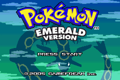 Pokemon Emerald 386 Title Screen